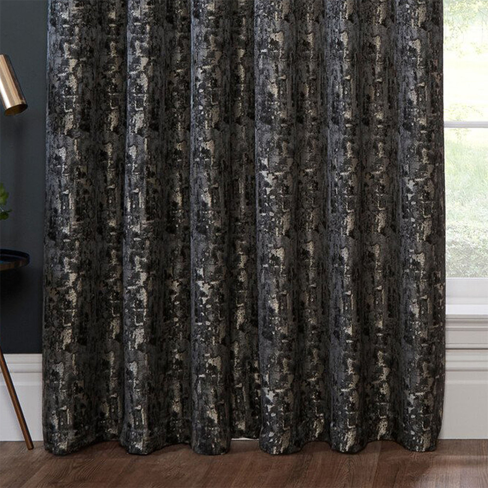 Aster Blackout Eyelet CurtainCharcoal229cm Image 6