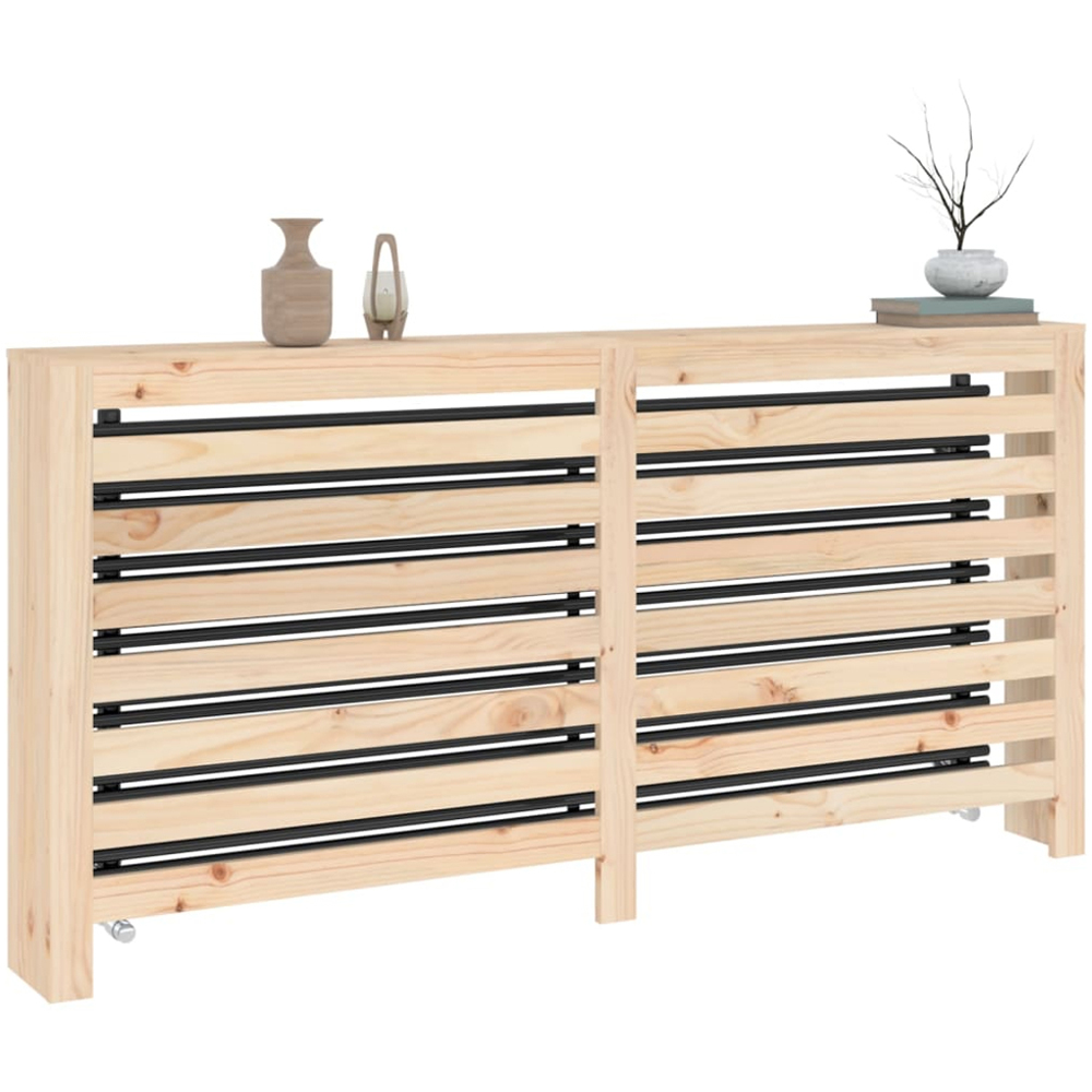 vidaXL Solid Pine Wood Radiator Cover 169 x 19 x 84cm Image 3
