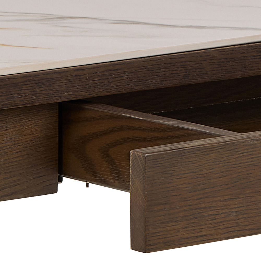 Florence Southampton Single Drawer Cream Ceramic Console Table Image 6