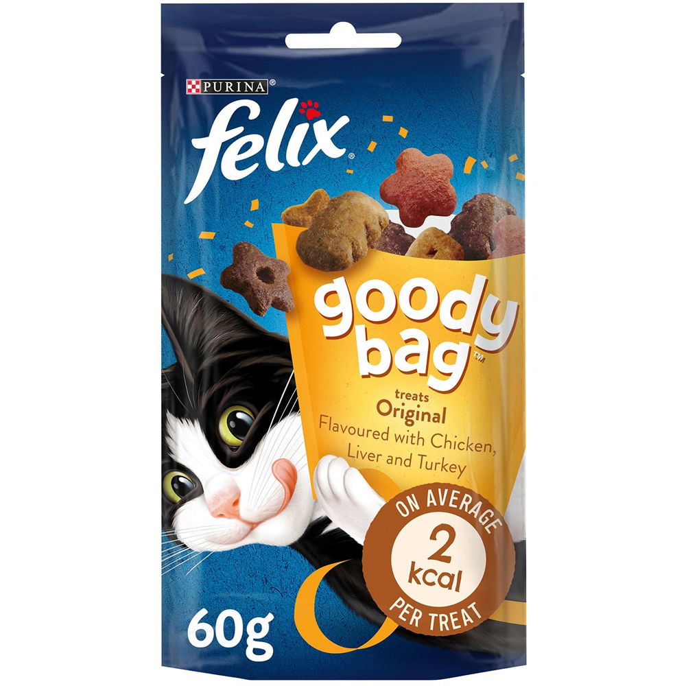 Felix Goody Bag Cat Treats Original Mix 60g Image 1