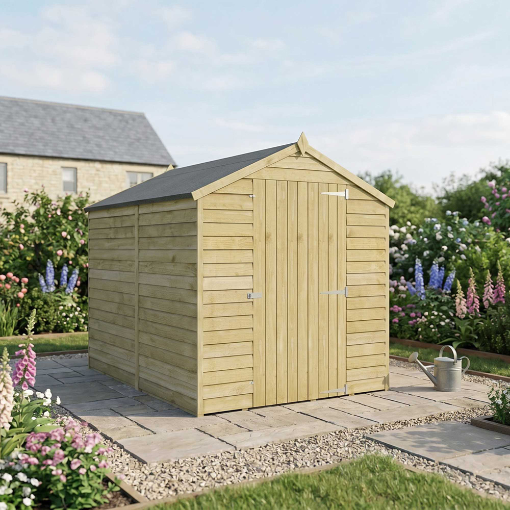 Mercia 8 x 6ft Overlap Apex Shed Image 2
