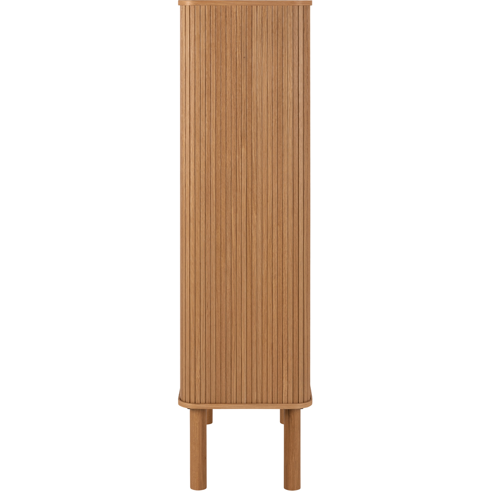 Florence Langley 3 Shelf Oak Cabinet with Sliding Door Image 4