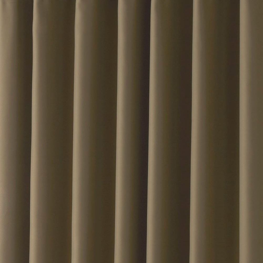 Alan Symonds Essential Beige Plain Pencil Pleat Taped Top Curtains 167 x 228cm Image 2