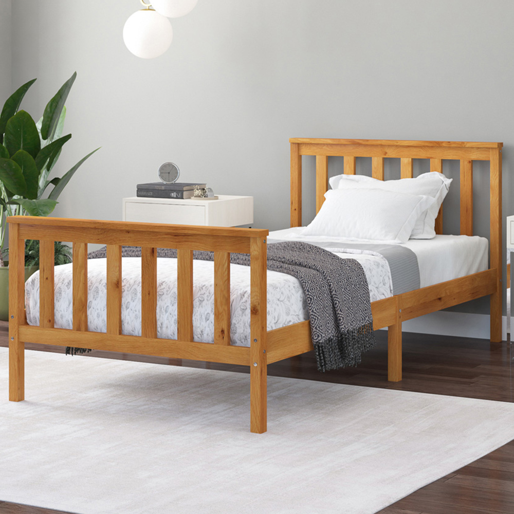 Aspire Atlantic Single Natural Bed Frame Image 1