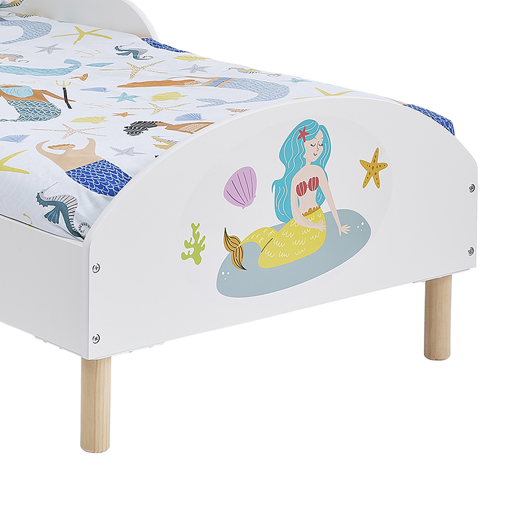 Liberty House Toys White Mermaid Kids Toddler Bed Image 5