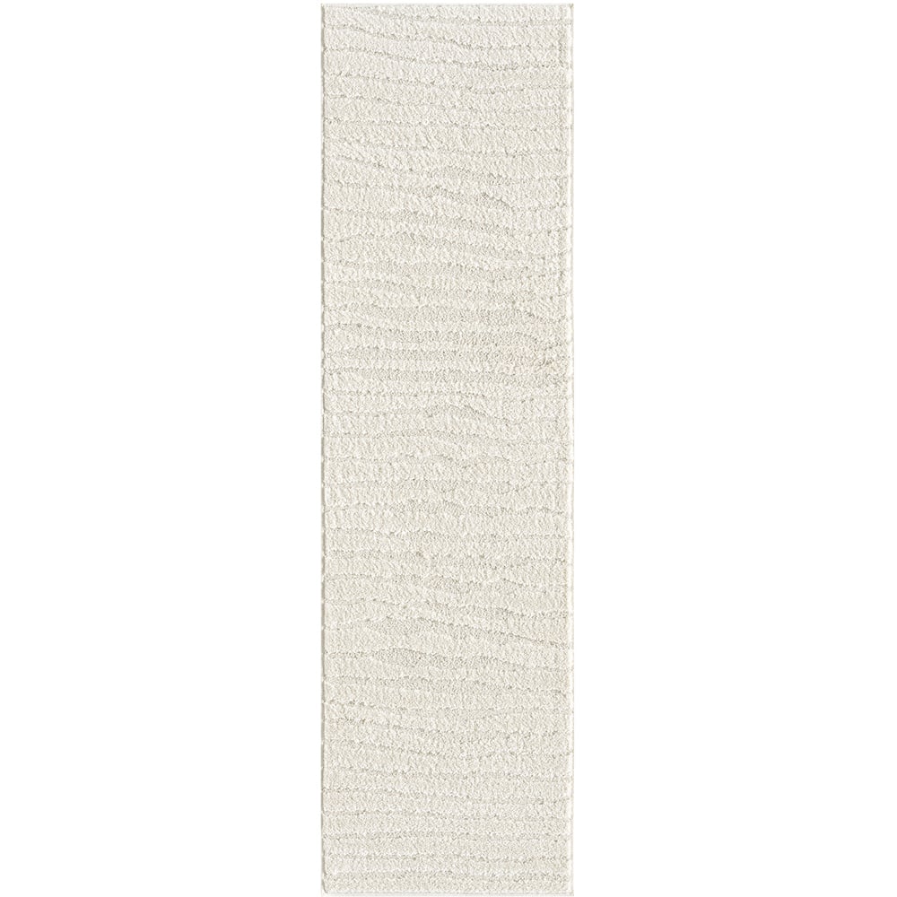 Desire Rugs Aya Cream Embossed Lines Rug 60 x 220cm Image 1