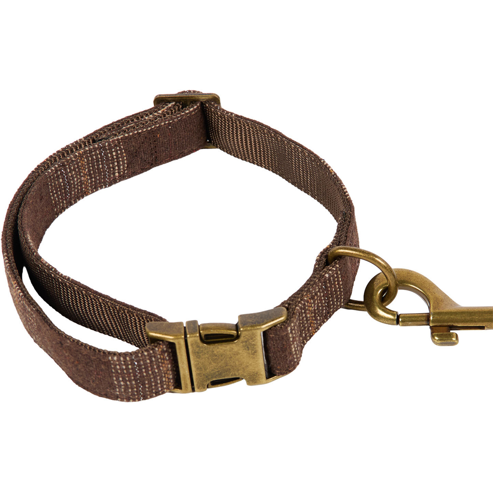 Heritage Dog Collar and Lead Set Brown Image 9
