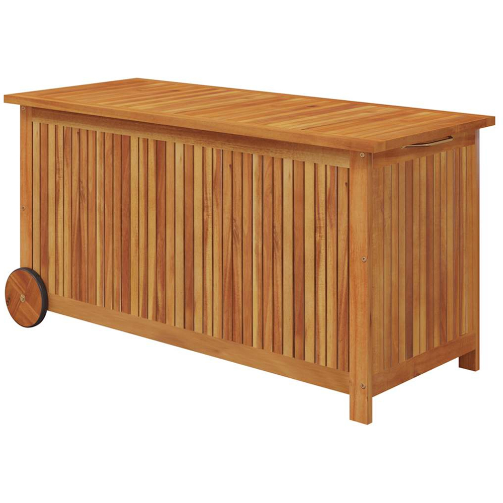 vidaXL 58 x 113 x 50cm Brown Acacia Wood Garden Storage Box Image 1