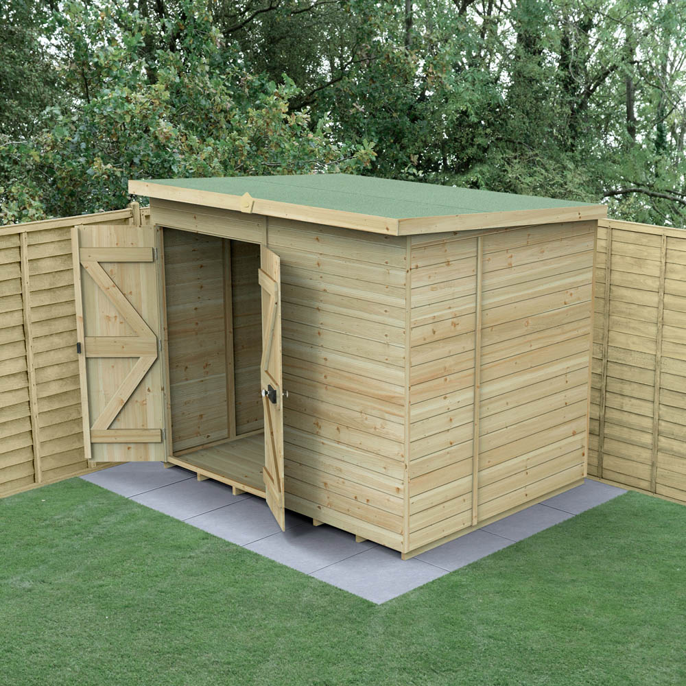 Forest Garden Timberdale 8 x 6ft Pent Shed Image 2