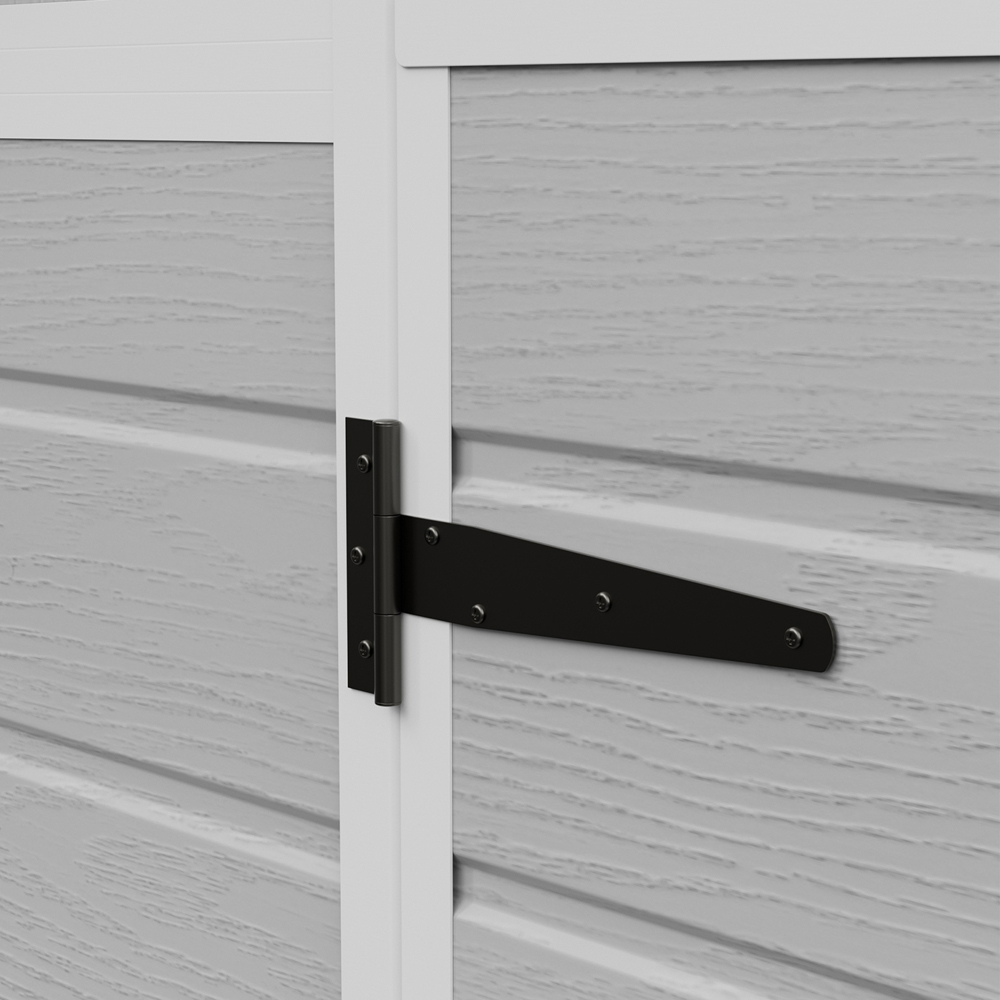 Living and Home 7 x 4ft Plastic Bicycle Storage Shed Image 5