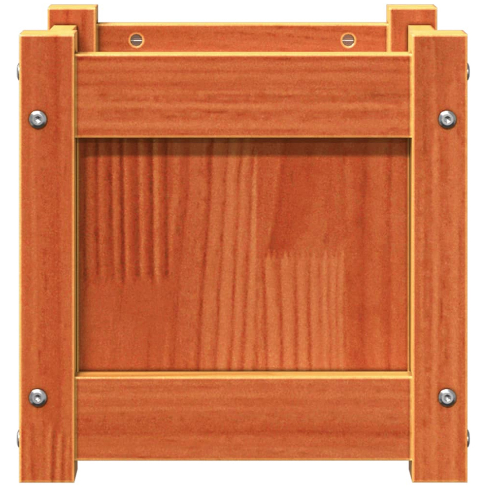 vidaXL Brown Solid Pine Wood Garden Planter 31 x 31 x 31cm 2 Pack Image 6