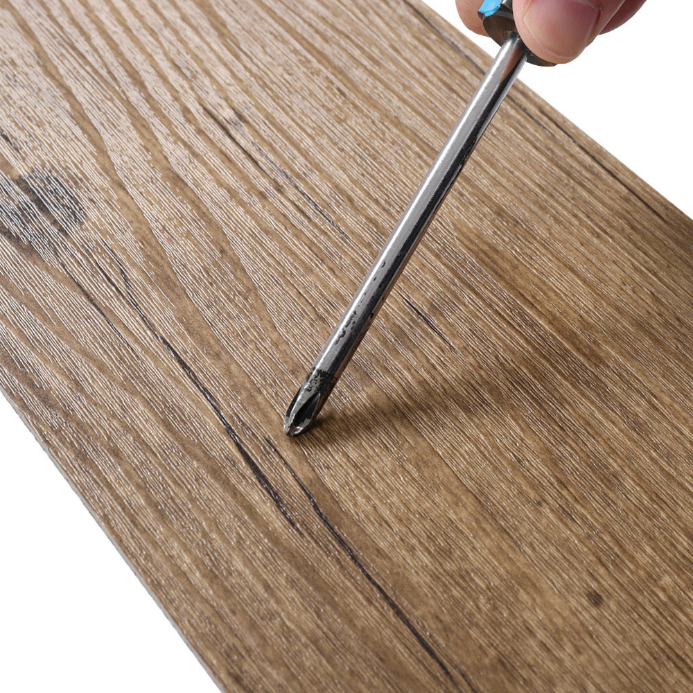 Living and Home PVC Rustic Wood Grain Plank Flooring 36 Pack Image 6