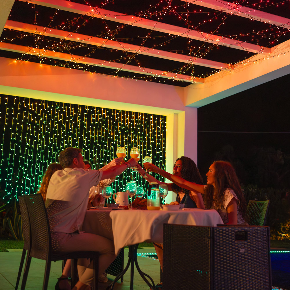 Twinkly 210 RGBW LED Smart Curtain Light 1.5m Image 6