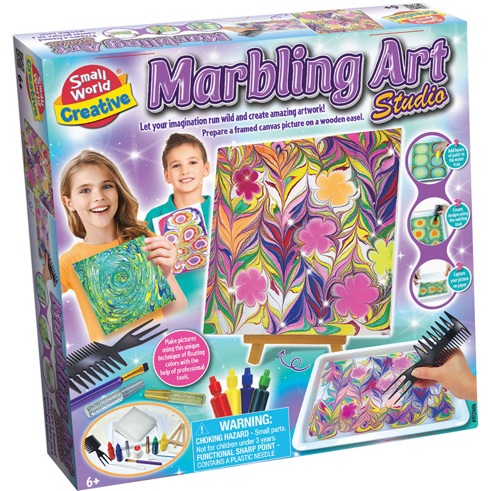 Small World Toys Make Your Own Marbling Art Studio Kit Image 1
