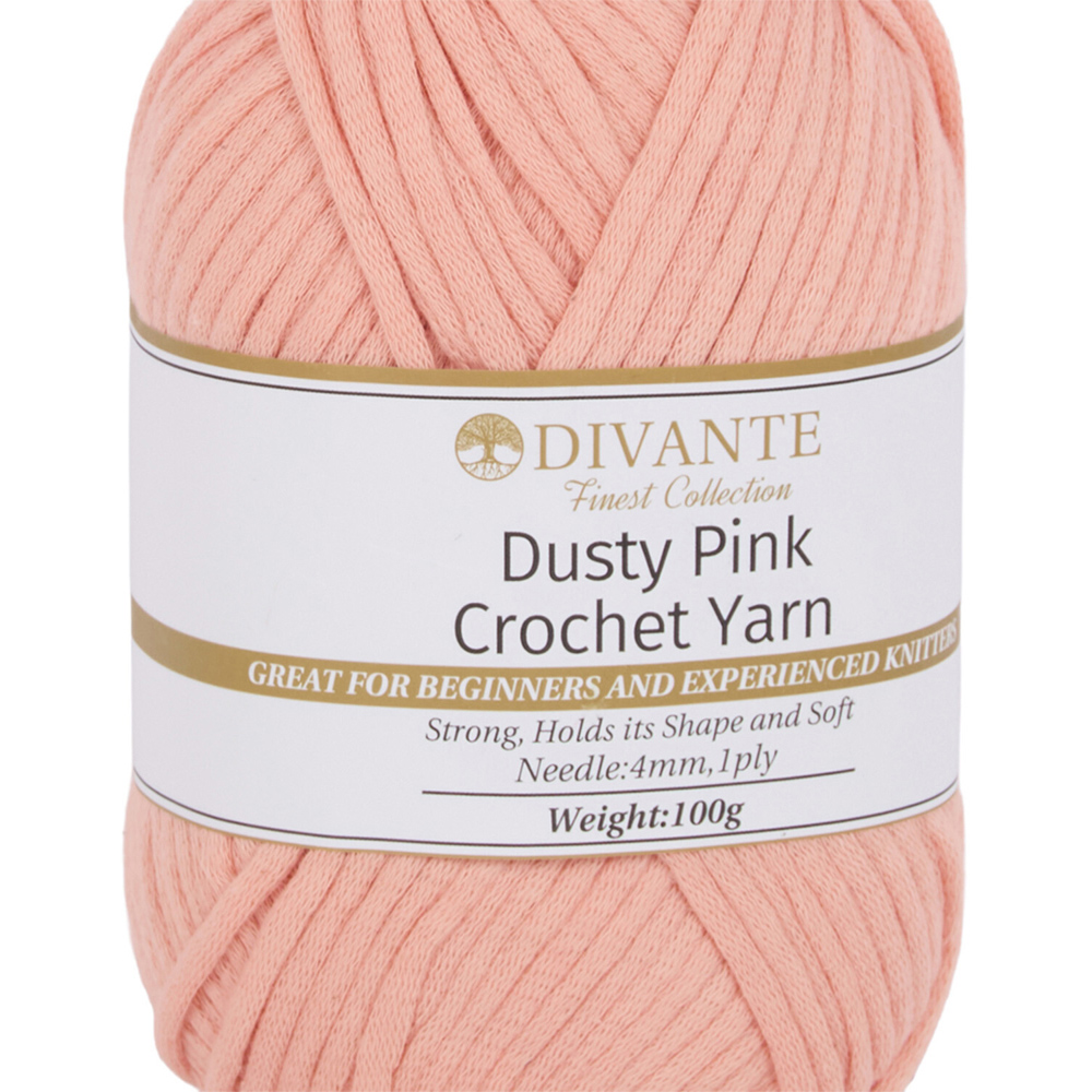 Crochet Yarn Dusty Pink Image 2