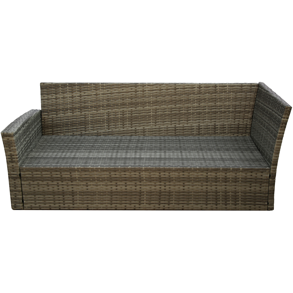 Home Garden Direct Pelias 9 Seater Rattan Dining Set Grey Image 4