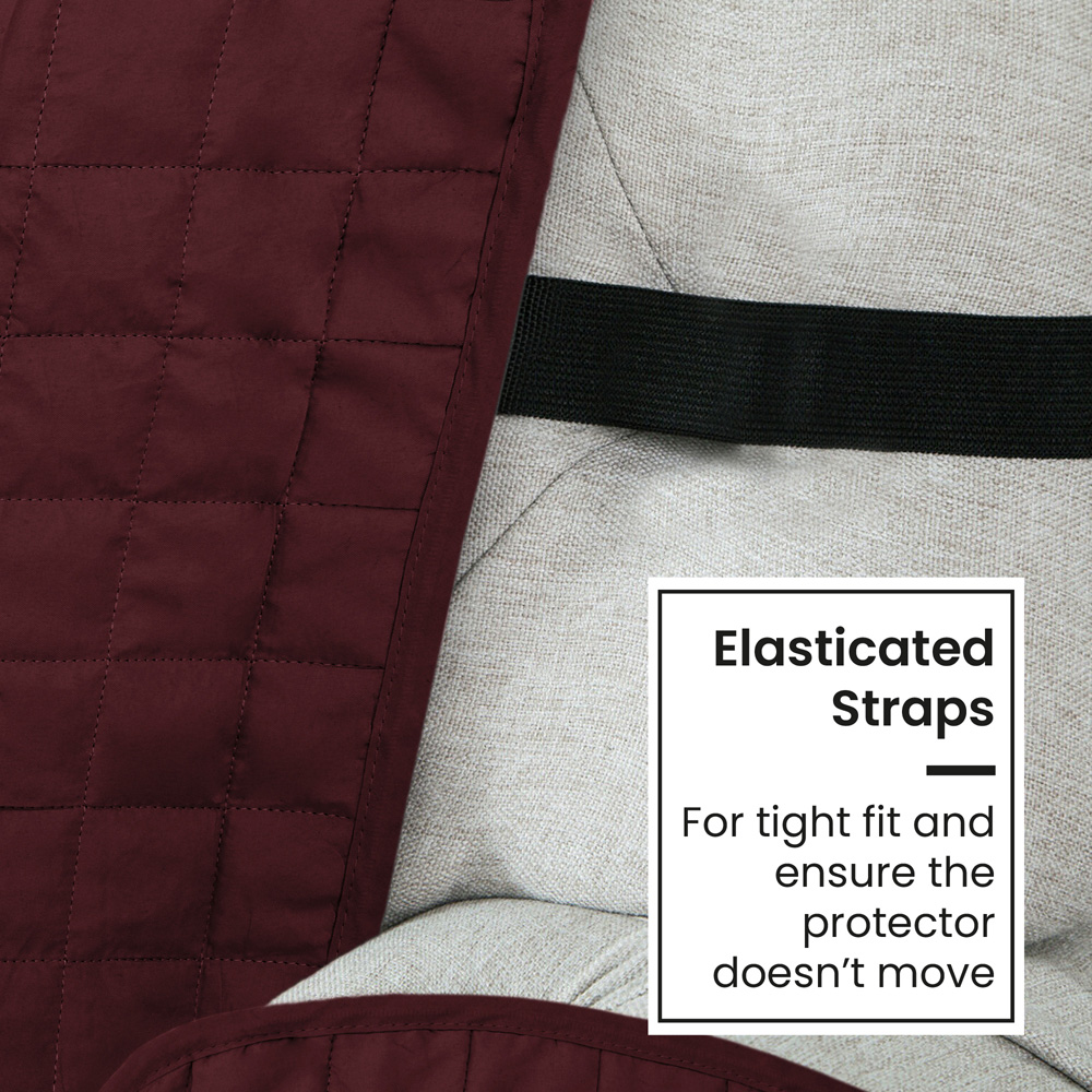 Homerepublic 2 Seater Wine Microfibre Water-Repellent Sofa Protector Image 5