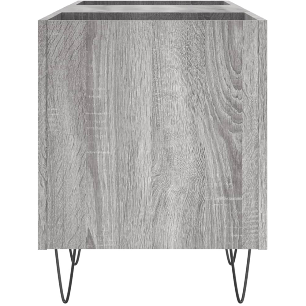 vidaXL 2 Shelf Grey Sonoma Record Cabinet Image 5