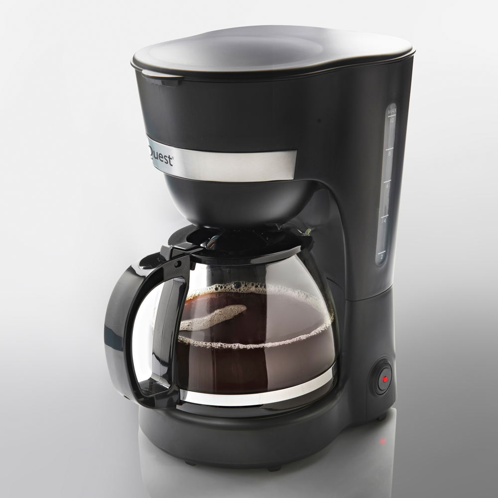 Quest 36579 Black Reusable Nylon Filter 1.25L Drip Coffee Machine Image 6