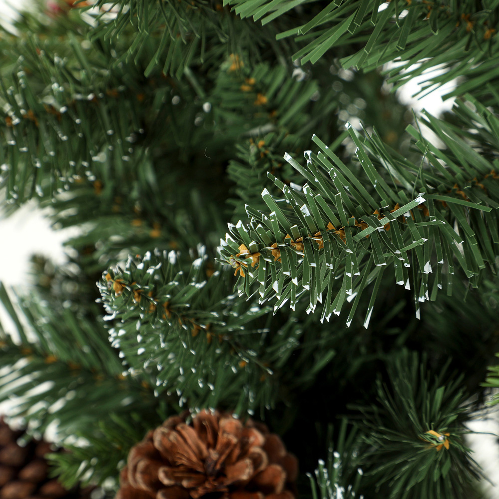 HOMCOM Green Slim Gracious Pine Artificial Christmas Tree with 688 Branch Tips Image 4
