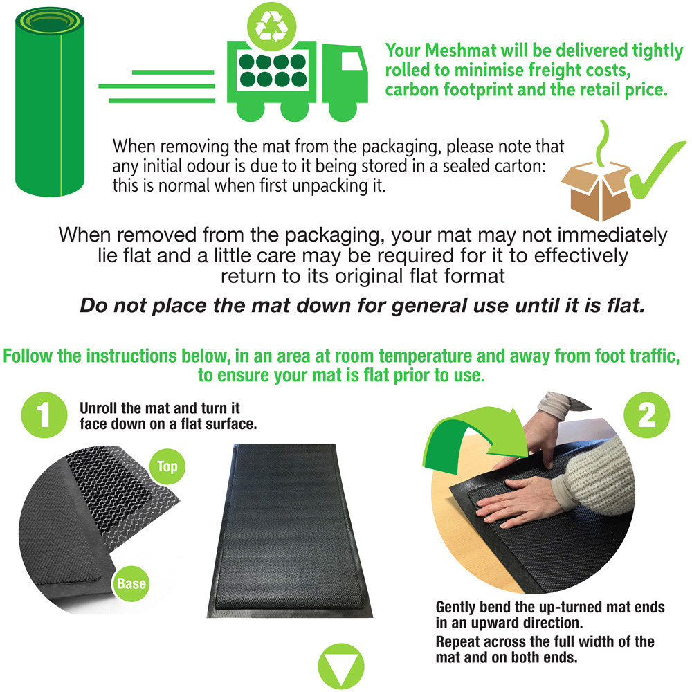 Floortex Doortex Meshmat Metallic Blue and Orange Entrance Mat 50 x 80cm Image 9