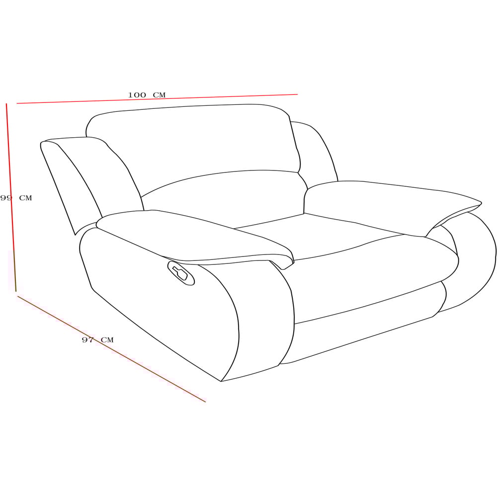 Charleston 2 & 3 Seater Grey Recliner Sofa Set Image 9