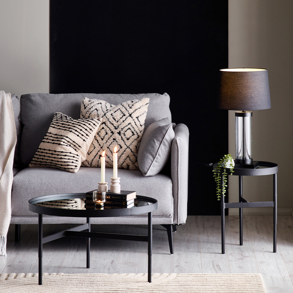 Julian Bowen Franki Mirror Glass Lamp Table Image 9