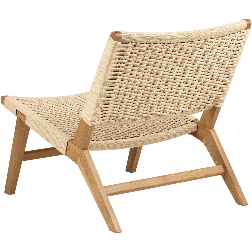 Florence Carson Off White and Oak Lounge Chair Image 4