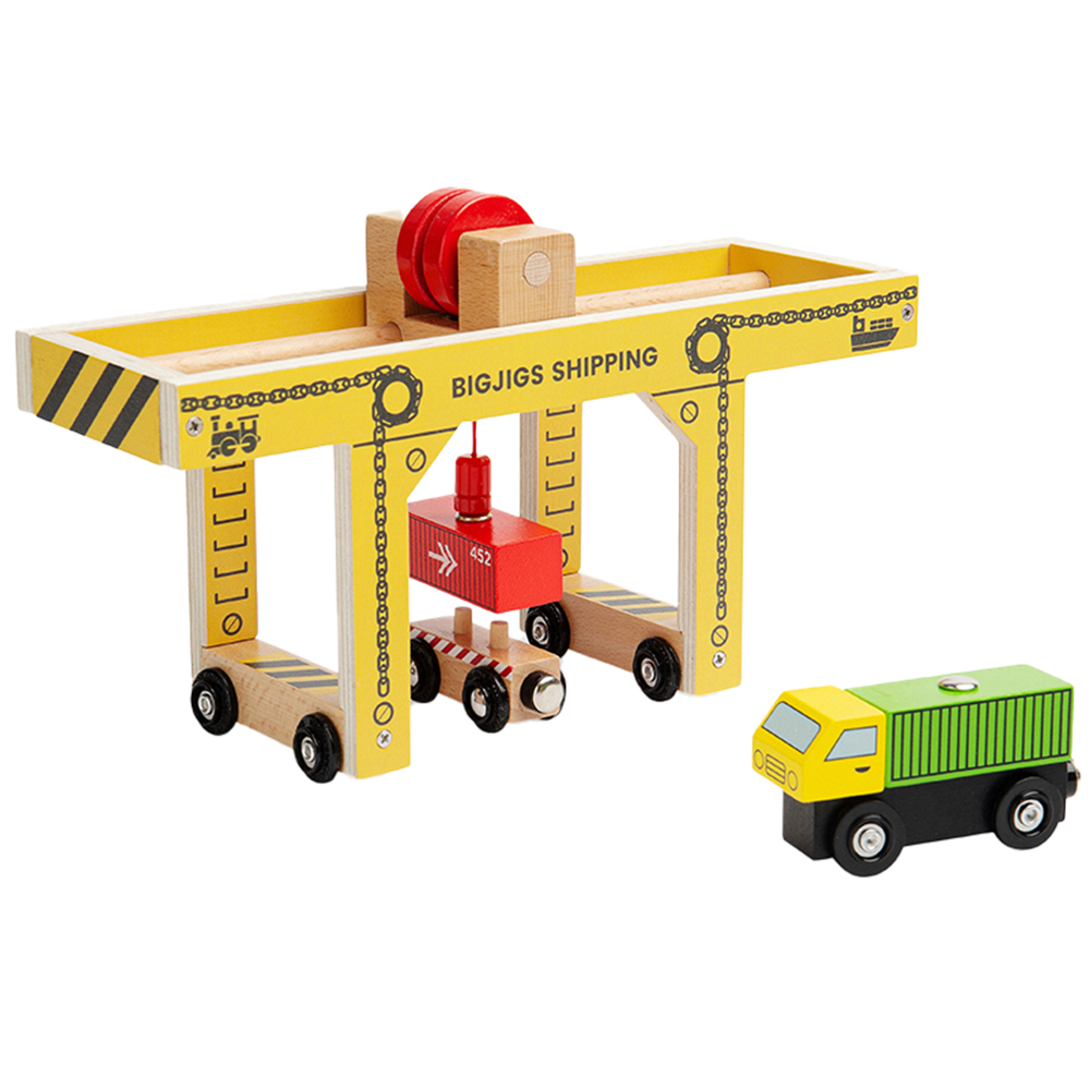 Bigjigs Rail Wooden Gantry Crane Image 1