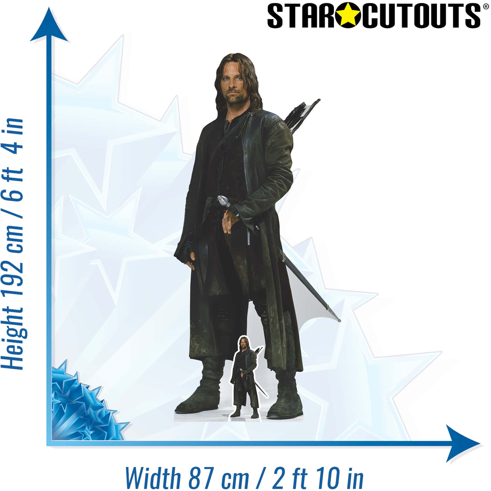 Star Cutouts Aragorn The Lord of the Rings Cutout 6.3ft Image 6