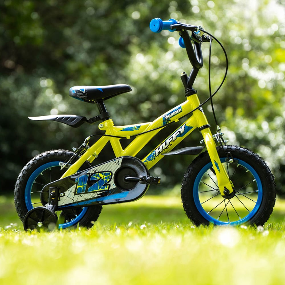Huffy Pro Thunder 22240W Yellow 12 inch Kids Bike Image 2