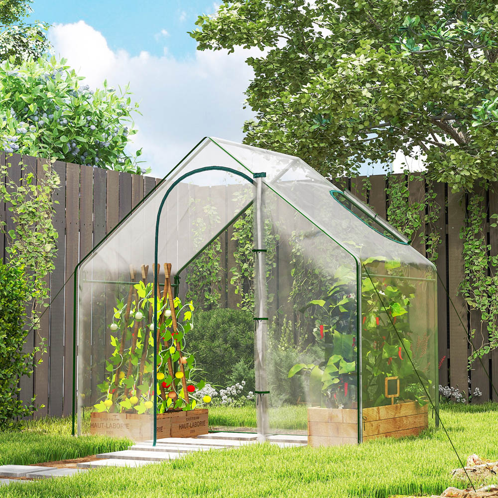 Outsunny Clear 5.9 x 3.4ft Walk In Greenhouse Image 2