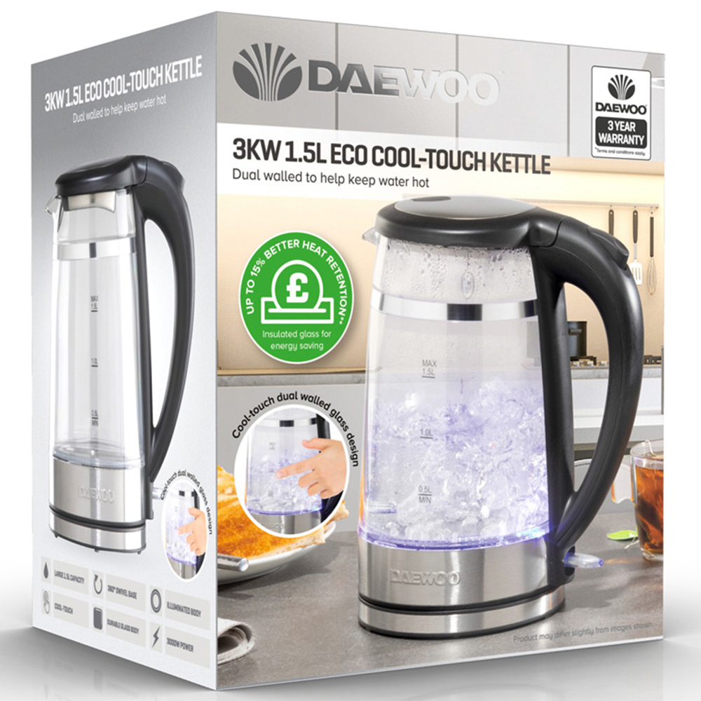 Daewoo 1.5L Eco Cool Touch Kettle Image 5