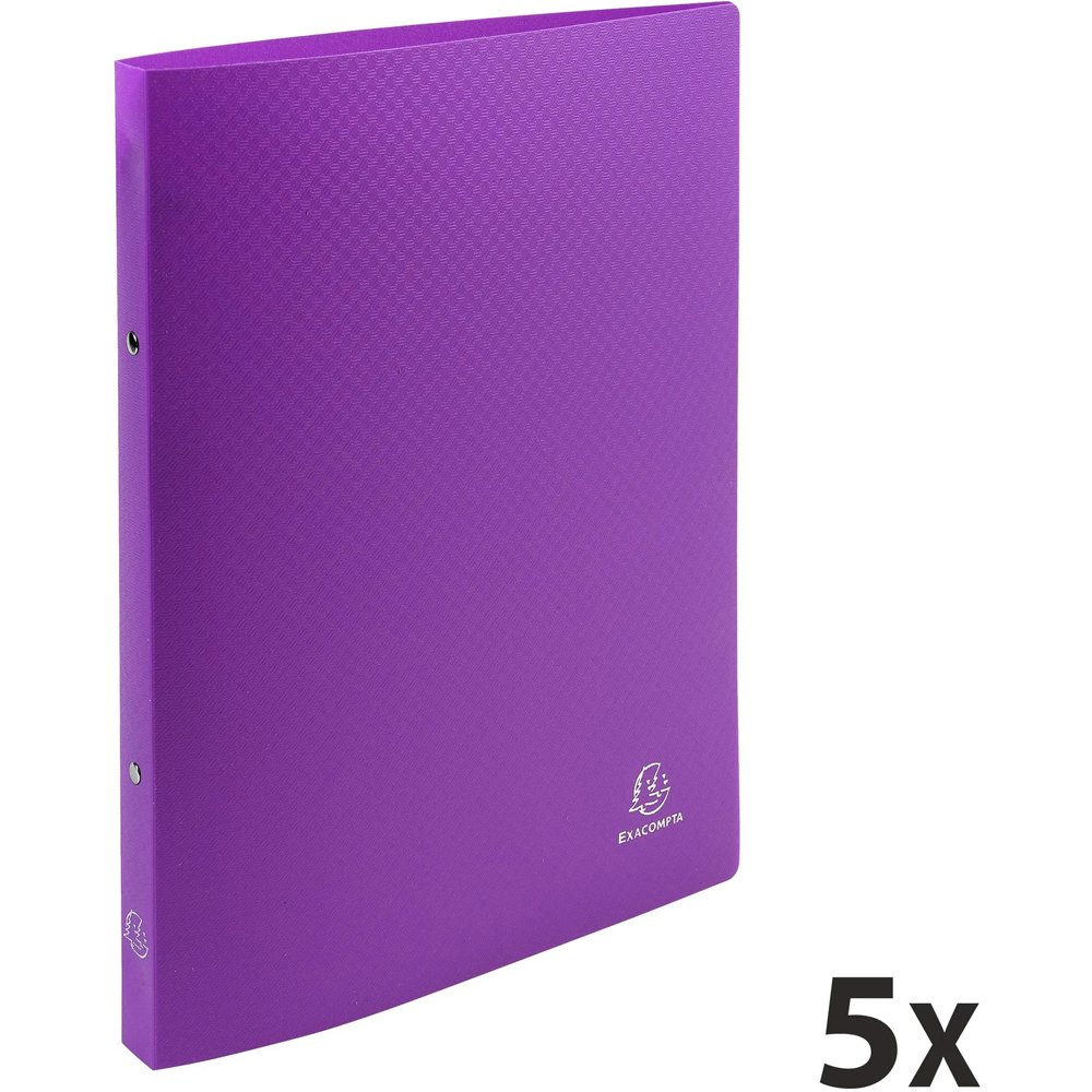 Exacompta Opak A4 Purple 2R Ring Binder OPAK 25 Pack Image 6
