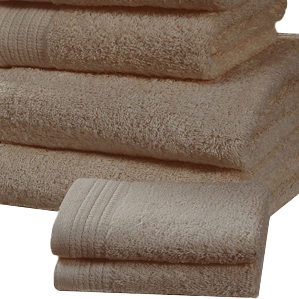 Rapport Home Chatsworth Super Soft and Absorbent Cotton Taupe Bath Sheet Image 3