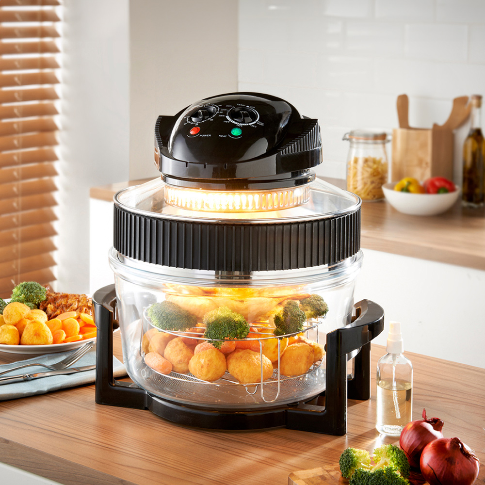 Quest Black Multi-Function 17L Halogen Air Fryer Oven 1400W Image 2