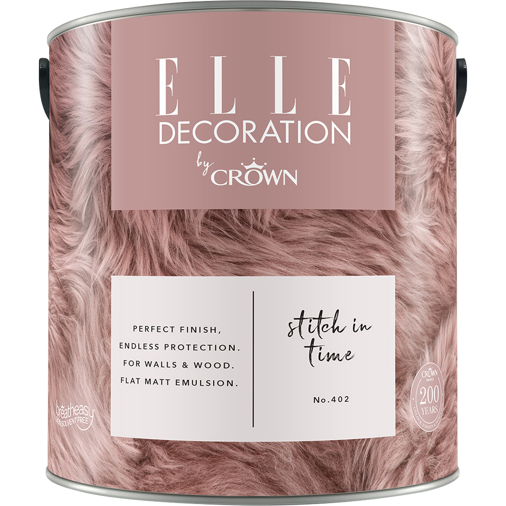 Elle Decoration Stitch In Time 402 Flat Matt Emulsion Paint 2.5L Image 2