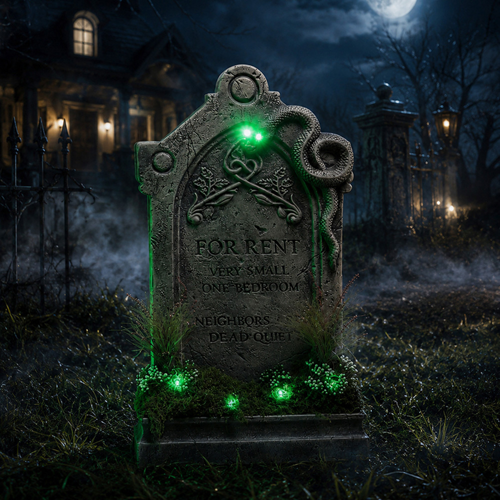 Samuel Alexander For Rent LED Halloween Graveyard Tombstone 60cm Image 5