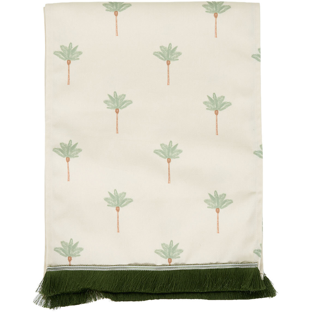 Casablanca Nights Fringed Table Runner Neutral Image 1