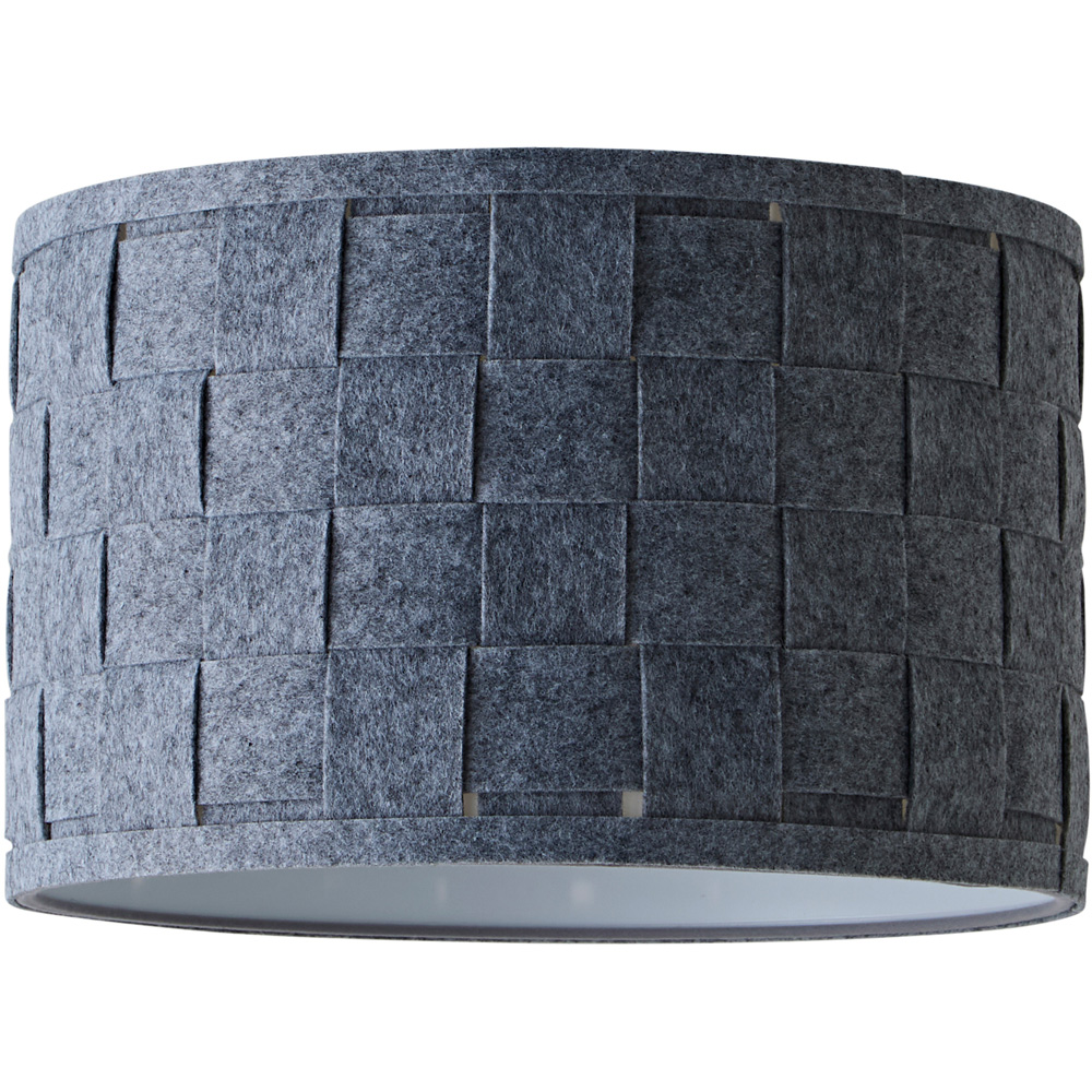 ValueLights Monza Grey Felt Weave Large Lamp Shade Image 1