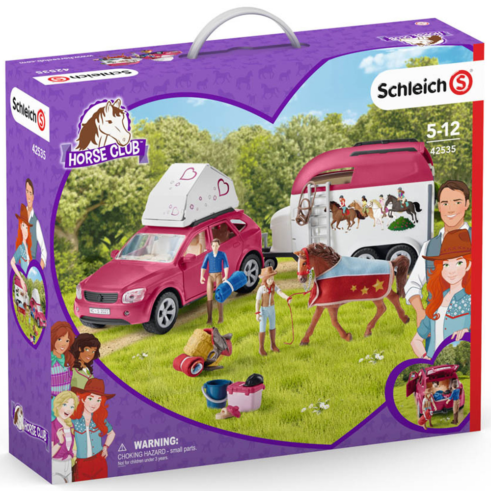 Schleich Horse Club Horse Adventures with Car and Trailer Toy Playset Image 3