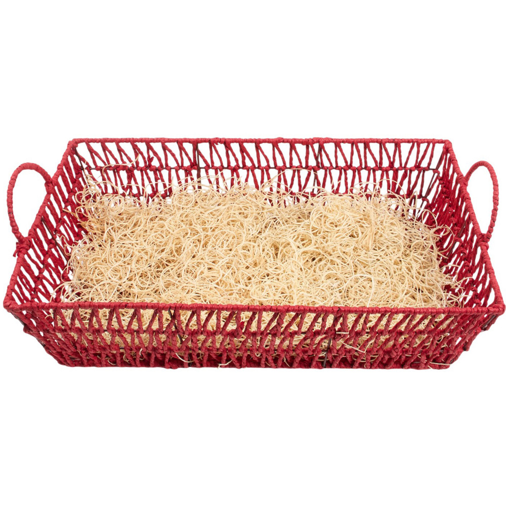 Large Rectangle Hamper Red Image 5