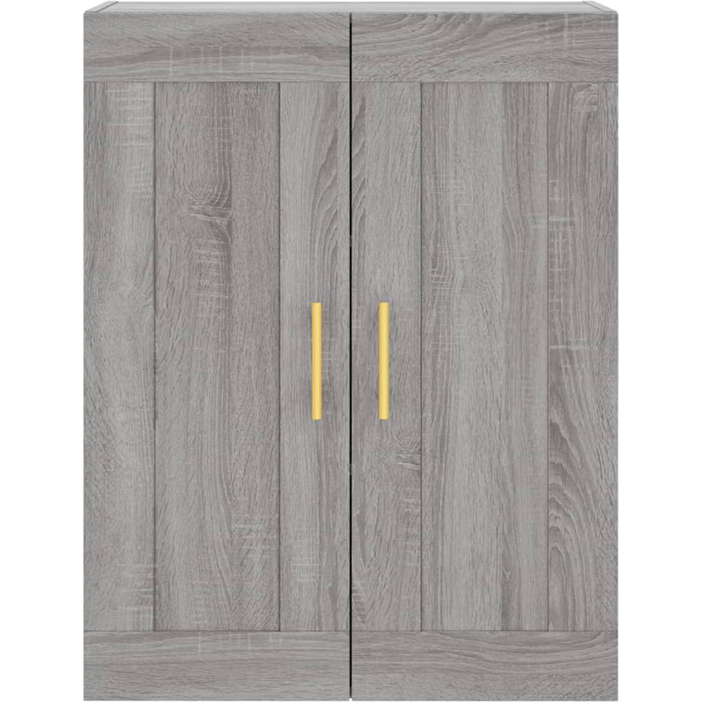vidaXL 2 Door Grey Sonoma Wall Mounted Cabinet Image 7