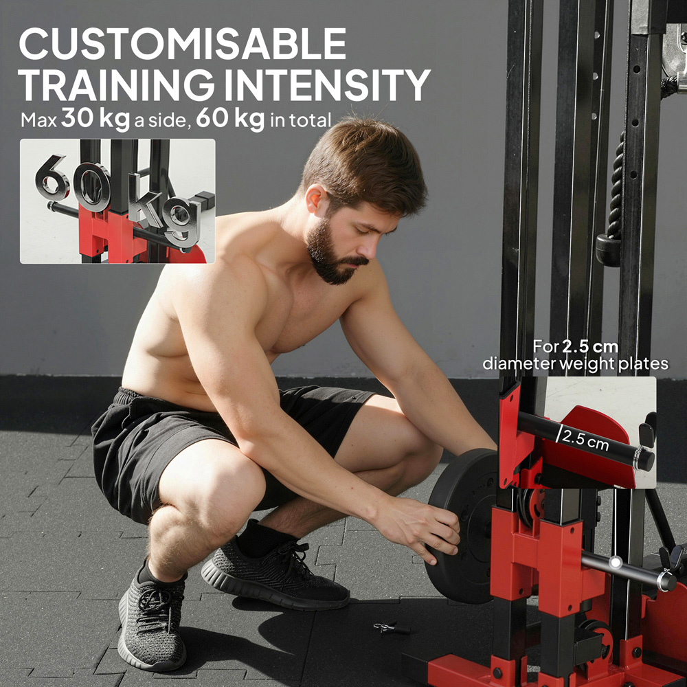 SPORTNOW Multi Function Power Tower Workout Station with Dip Station Image 5