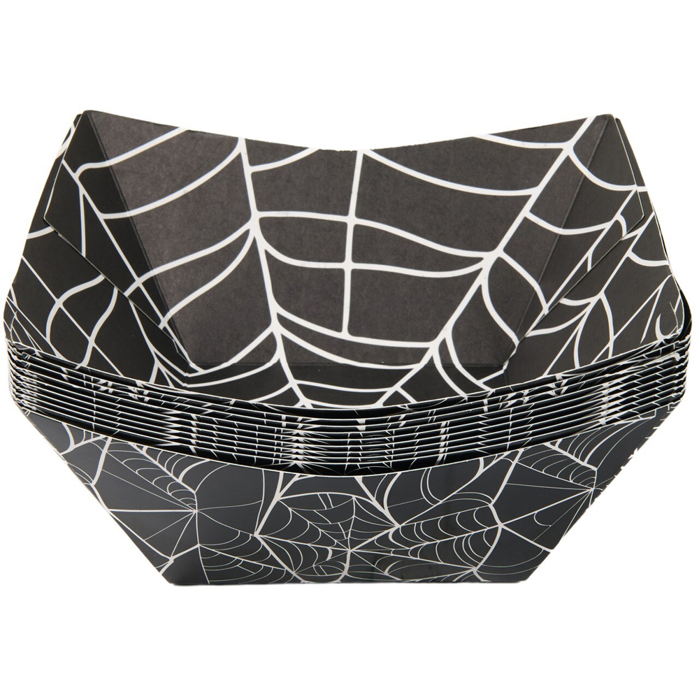 Pack of 10 Spiderweb Bowls Black Image 2