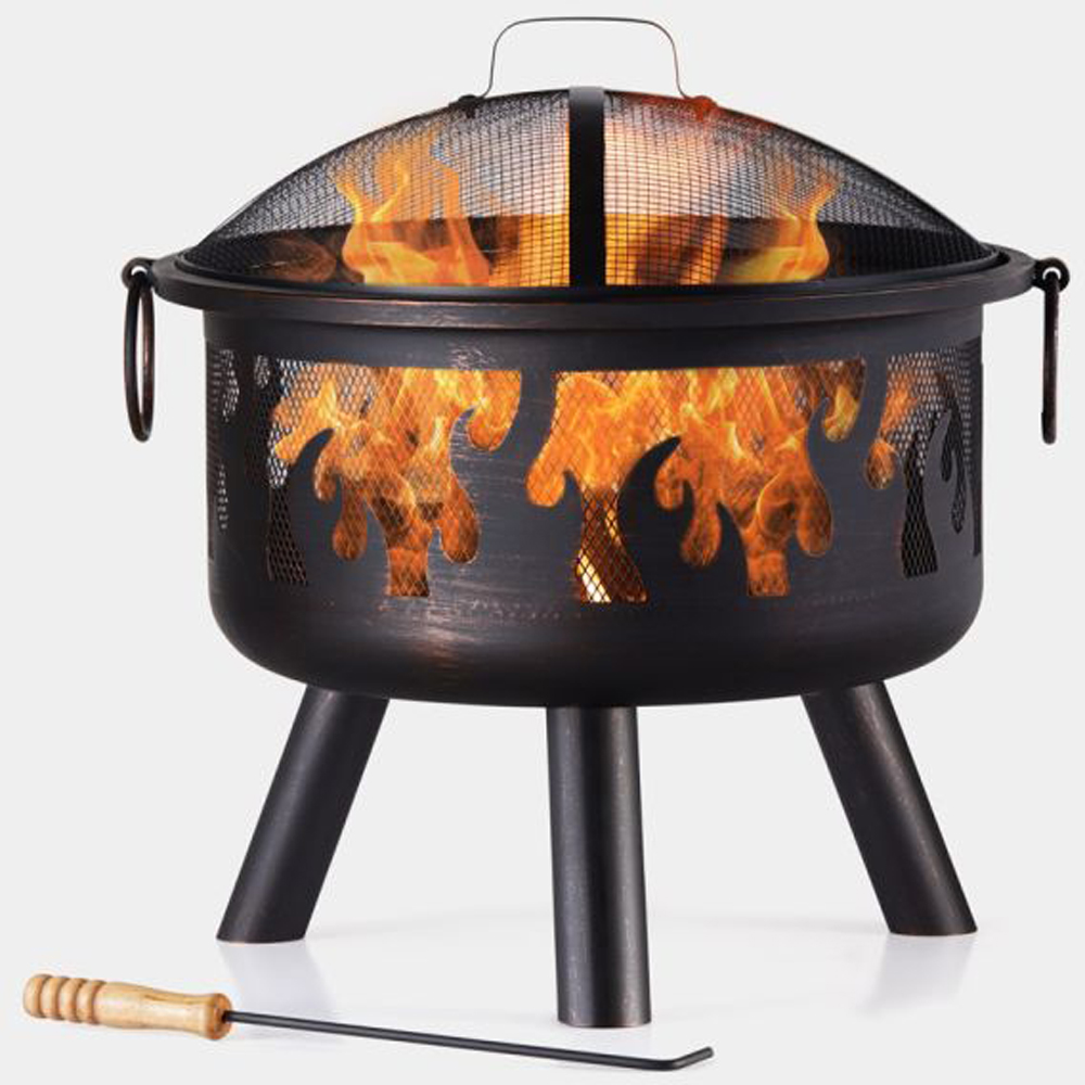 VonHaus Flame Design Round Fire Pit Image 2