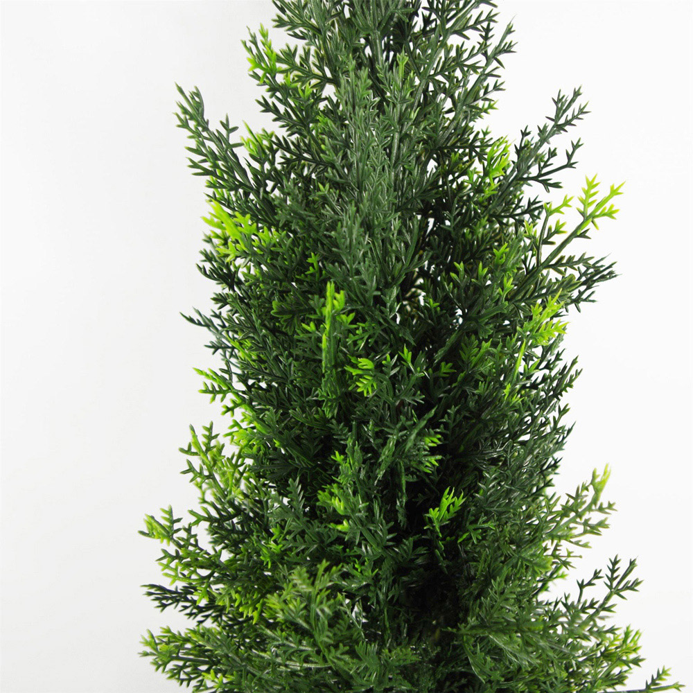 Leaf Artificial Cypress UV Cedar Topiary Tree 120cm Image 3