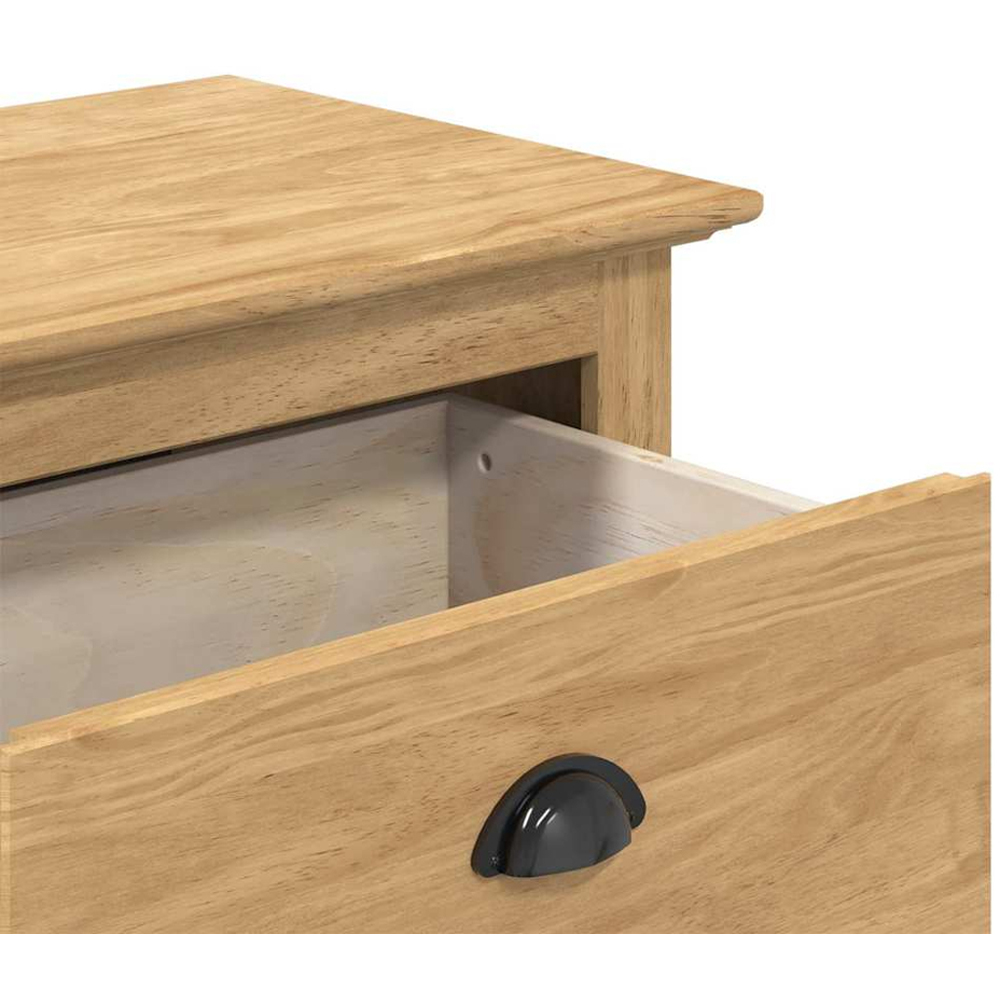 vidaXL 2 Drawer Honey Brown Storage Bench with Seat Image 7