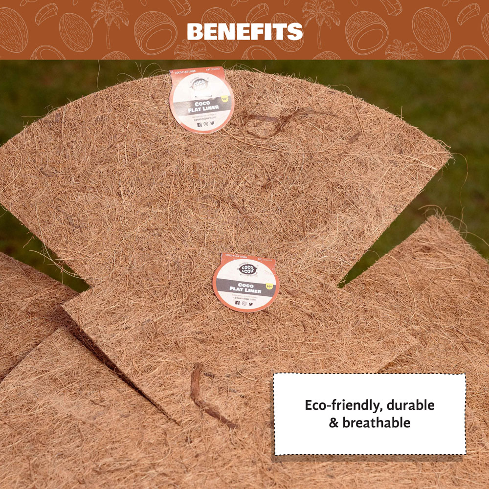 Coco & Coir Coco Flat Liner 30cm Image 4