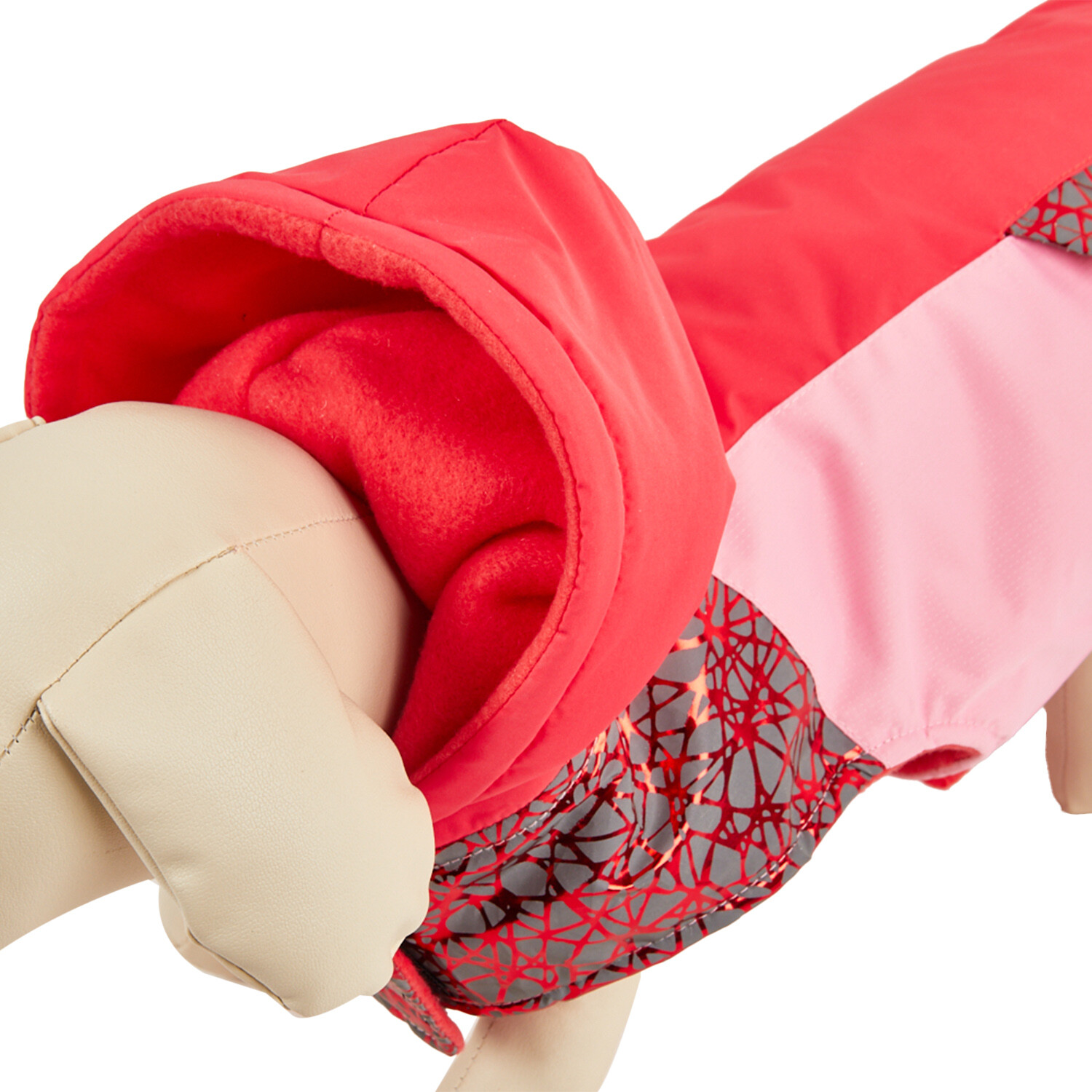 Maritime Dog Coat - Coral / Medium Image 3